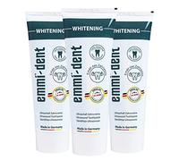 emmi-dent Pasta Dental Ultrasónica "Blanqueadora" I Pasta Dental Blanqueadora Suave I Ideal para Dientes y Encías Sensibles I Vegana I 3x 75 ml