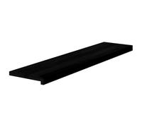 Emmtore Peldaños de escalera 8 uds madera maciza roble marrón negro 110x25x2 cm