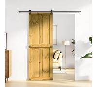 Emmtore Puerta Corrediza Corona Marrón Miel 70 x 210 cm