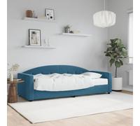 Emmtore Sofá Cama con colchón Terciopelo Azul 80x200 cm 80 x 200 cm con colchón