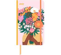 Emmy Lupin Buchkalender 2027: Taschenkalender 13x21 cm - Wochenplaner mit Elastik-Verschlussband, Leseband, Falttasche & Platz für Notizen, für Beruf, Schule & Alltag