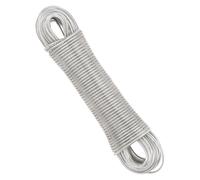 EMNIMQ Cuerda para Tender Ropa Exterior 4mm x 30m Cuerda Tendedero Exterior con núcleo de Acero Resistente y Antioxidante, Soporta hasta 120kg para Jardín, Camping y Viajes