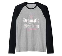 Emo Estética Salud Mental Humor Curación Emo Alternativa Camiseta Manga Raglan