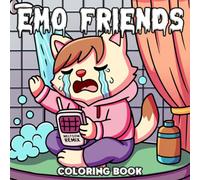 Emo Friends Coloring Book: Dramatic Animal Coloring Pages with Cozy Rooms, Nostalgic Vibes, Funny Diaries, and Expressive Characters for Relaxation
