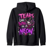 EMO Goth Girl Estética Corazón Negro Alternativa Gótico Sudadera con Capucha