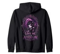 EMO Goth Girl Estética Corazón Negro Alternativa Gótico Sudadera con Capucha