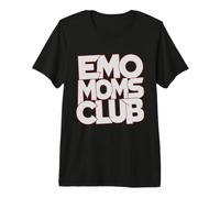 EMO Moms Club Alternativa Maternidad Punk Rock Mama Camiseta Premium