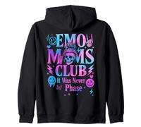 Emo Moms Club Skeleton Goth Nunca Fue Una Fase Sudadera con Capucha