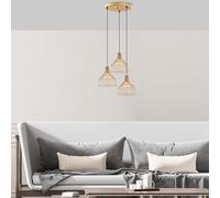 Emob Fulgor - Lámpara de araña de metal - Oro brillante - Altura ajustable