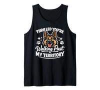 Emocionado Que estás pasando más allá de mi Territorio, Pastor alemán Camiseta sin Mangas