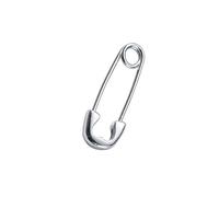 EMOCIONAL Pendientes de alfiler de seguridad de metal plateado Joyería de suciedad forastera unisex Mezcla estética tradicional de los años 90 Complementos para estudiantes Pendientes de alfiler de