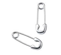 EMOCIONAL Pendientes de alfiler de seguridad de metal plateado Joyería de suciedad forastera unisex Mezcla estética tradicional de los años 90 Complementos para estudiantes Pendientes de alfiler de