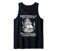 Emocionalmente apegado a los Libros Fantasía Romance Bookish Camiseta sin Mangas