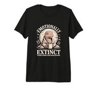 Emocionalmente extinto, por Favor, baje Sus expectativas Dino Camiseta Premium