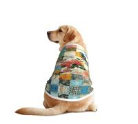 Emocionante camiseta para perro con vista panorámica de ojo de pájaro, ropa para perro, transpirable y refrescante para perros grandes, protección solar, uso cómodo para Golden Retriever, Husky