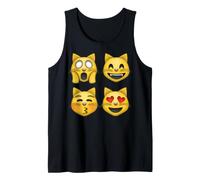 Emociones de Cara de Gato Camiseta sin Mangas