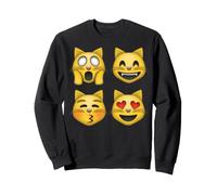 Emociones de Cara de Gato Sudadera