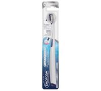 Emoform Cepillo dental ortodóntico - Limpieza avanzada de los dientes en presencia de aparatos ortodónticos - Cerdas en V suaves con cabezal compacto