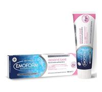 Emoform Zahnpasta für gesundes Zahnfleic, 75 ml, mit Natriumsalzen und Esetidin, reduziert Zahnfleischbluten in über 90% der Fälle und lindert Irritationen - stärkt den Zahnschmelz