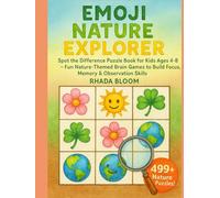 Emoji Nature Explorer: Spot the Difference Puzzle Book for Kids Ages 4-8 - Fun Nature-Themed Brain Games to Build Focus, Memory & Observation Skills