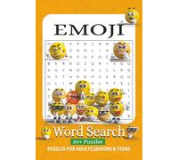 Emoji Word Search Book Large Print: Puzzle with Easy to read about different Emotions, Birds, Nature and More I 6x9 inches, 110 pages I 50+ Puzzles..