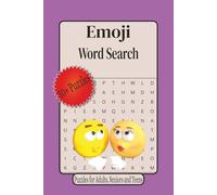 Emoji Word Search Puzzles Book: Word Searches with Easy to Read Print about Emoji, Meme, GIF and More| 6 x 9 inches, 110 pages | 50 Puzzles ... Gift for Vacations, Holidays and Relaxation.