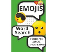 Emojis Word Search Puzzle: Word Searches with Easy-to-Read Print about Laugh, Wave, Cry and More | 6x9 inches, 110 pages, 50+ Puzzles| Gift for vacations, holidays and any free time.