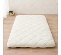 EMOOR Futón Japonés Plegable (Japanese Folding Futon Mattress) CLASSE 160 x 200 cm Fabricado en Japón Blanco, Algodón Cama de Suelo Tatami Made in Japan