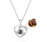 Emoragifou Collar con Foto Personalizada para Mujer con Foto Dentro