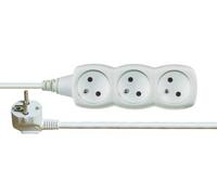 Emos 1902030150 Unidad de distribución de energía (PDU) Blanco 3 Salidas AC - Unidad de distribución de energía (PDUs) (Básico, Blanco, 3 Salidas AC, 1,5 m, 250 V, 10 A)