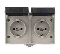 Emos a1396.1 Doble Enchufe IP44 Schuko