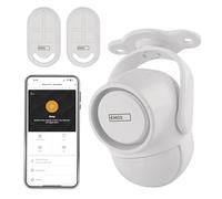 EMOS Alarma de detector de movimiento GoSmart PIR con sirena de 125 dB y aplicación, doble control, kit de alarma antirrobo, tipo IP-126L con mando a distancia 2x y sensor de puerta 6x, Tuya, Smart