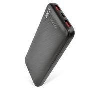 EMOS - Alpha Q3 Powerbank 10.000 mAh - Batería Externa con Paso - 2 USB-A + 1 Salida USB-C PD20W - 10 000 mAh/37 WH - Incluye Cable de Datos - Encendido y Apagado automático - para Smartphone, Tablet