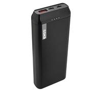 EMOS AlphaQ20 Powerbank 20000 mAh, Quick Charge Batería Externa con USB-C + Cable Micro USB, Passthrough, Cargador con 2 Salidas para Móvil, Smarthone, Tablet (Samsung, Huawei, iPhone)