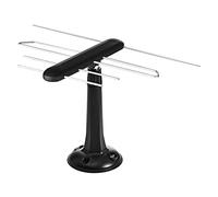 EMOS Antena de TV Digital Universal DVB-T2 para Interiores y Exteriores con Filtro 5G y Amplificador para HDTV/Receptor de Señal Full HD, Rango de 0-80 km del Transmisor, Modelo J0685