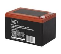 EMOS batería AGM 12 V 15 Ah sin Mantenimiento, Faston 6.3 mm, Motores, carretillas, Camas médicas, Resistente a ciclos, 150×100×102 mm