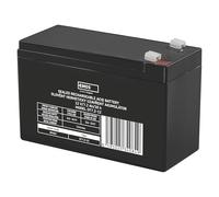 EMOS Batería de plomo/acumulador de plomo sin mantenimiento para sistemas SAI, iluminación de emergencia, sistemas de alarma, alarma contra incendios, barcos eléctricos, equipos UPS 12 V, 7,2 Ah