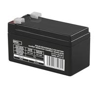 Batería de plomo-ácido EMOS sin mantenimiento para sistemas de seguridad, alarmas de incendio, ascensores o uso de ocio, 12 V, 1,3 Ah