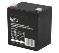 Emos acumulador sin mantenimiento de plomo 12 V, 5 Ah, faston 6,3 mm, 1 pieza, b9679