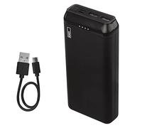 EMOS - Batería externa ALPHA 10S 20.000 mAh - Batería externa con paso - 2 salidas USB-A, 1 entrada micro USB - Incluye 2 cables de datos USB - Encendido/apagado automático - para iPhone, iPad,