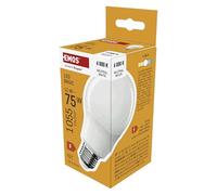 EMOS - Bombilla LED BASIC A60 - Casquillo E27 - Blanco neutro - 1055 lm - 11W (sustituye a una bombilla de 75W) - Vida útil 20 000 horas - Ángulo de haz de 200° - CRI mín. 80