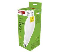 EMOS Bombilla LED Edison tipo ED90, 36 W, repuesto para bombilla de 327 W, casquillo E27, extra brillante, 6000 lúmenes, blanco neutro 4000 K, vida útil de 25.000 h, CRI mín. 80, ángulo de haz de 330°