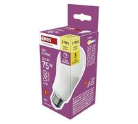EMOS - Bombilla LED regulable Classic 10,5 W - Bombilla A60 de repuesto para bombilla de 75 W - Casquillo E27, brillo 1060 lm, blanco cálido 2700 K, 30.000 h de vida útil - CRI mín. 80, ángulo de haz