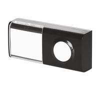 EMOS Botón de repuesto impermeable con placa para nombre, incluye batería para timbre inalámbrico P5727, alcance inalámbrico de 150 m, fácil de instalar (tornillos, cinta adhesiva), color negro