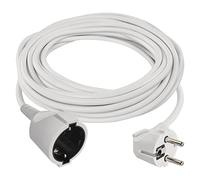 EMOS - Cable alargador IP20 de 10 m - 1 Toma Schuko - 250 V, 16 A, 3680 W - Aislamiento de PVC H05VV-F3G 1,5 mm2 - Protección táctil Mejorada - para Uso en Interiores - Blanco