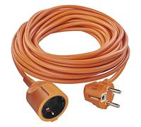 EMOS - Cable alargador IP20 de 15m - 1 Enchufe Schuko - 230 V, 16 A, 3680 W - Aislamiento de PVC H05VV-F3G 1,5 mm² - Mayor protección táctil - para Interiores - Naranja