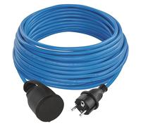 EMOS - Cable alargador para exteriores Schuko resistente a las heladas, 20 m, 1,5 mm², con tapa protectora, IP44, impermeable y resistente a las heladas, para exteriores, industrias, obras de
