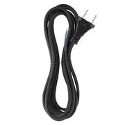 EMOS Cable de conexión de goma 5 m, cable de alimentación, cable de conexión, cable de plancha, cable de conexión Schuko, 2 x 1,0 mm², H05RN-F caucho/neopreno, negro