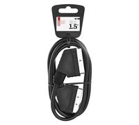 EMOS SL2001 Adaptador AV euroconector Macho (1,5 m, Eco), Negro, Talla única