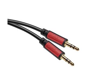 EMOS cable jack estéreo de 3,5 mm a jack (2 x macho), 3 m AUX para iPhone, smartphone, iPad, tablet, reproductor de MP3, estéreo, auriculares, color negro